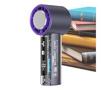 Portable Handheld Fan, Personal Cooling Hand Fan, 100-Speed LED Display Gadget, Battery Operated Breeze Device for Summer, Outdoor, Beach, Vacation, Hiking, Fishing, Camping