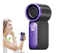 Portable Handheld Fan, Personal Pocket Blower, 100-Speed Wind Digital Display Device for Girls, Women, Boys, Concert Events, Outdoor Adventures, Hiking, Travel, Camping Gear