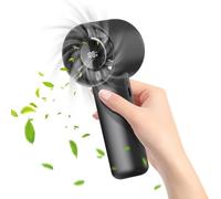 Portable Handheld Fan, Powerful Rechargeable Cooler, Quiet Personal Summer