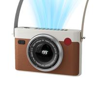 Portable Handheld Fan, Rechargeable LED Display, Small Camera Cooler, Personal Desk Device, Quiet Strong Breeze, Sturdy Travel Accessory, Compact Cooling Tool, for Outdoor Camping Hiking 13x4.5x7.5cm