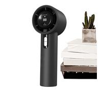 Portable Handheld Fan, Strong Airflow Cooler, 6.69x2.28x2.38 Inches Digital Display Manual Blower & Long Lasting Battery Life, 100 Adjustable Speeds for Travel, Beach, Gym, Hiking, and Sports