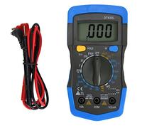 Portable Handheld LCD Digital Mini Multimeter DT830L, 3.5 Digit Blue Backlight Multimeter with Silicone Cover and Stand for AC DC Voltage Current Resistance Diode Test