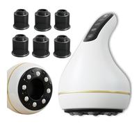 Portable handheld neck and shoulder massager-Cellulite Massage Tools,Cupping kit for Massage Therapy,Cellulite Massager with 9 Intelligent Adjustments,Cupping Set (White)