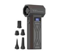 Portable Handheld Turbo High-Speed Air Blower/Vacuum Fan - Turbo Air Duster With LED Display, Multi-Nozzle Kit, 4-Speed Control, 110000 RPM Rechargeable Cleaning Blower