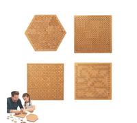 Portable Hard Difficult Wooden Jigsaw Puzzles for Adults, Reverse Thinking Mind Bending Wooden Jigsaw Puzzle, for Brain Training Games (Mix - 4pcs)