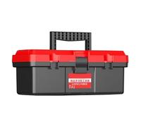 Portable Hardware Organizer Vault - Compact Easy Access Utility Chest, Reinforced Heavy Loading Carrier, Integrated Ergonomic Carry Handle, Secure Latched Storage Compartment, Mobile Maintenance Kit