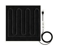 Portable Heated Blanket - USB Fast Heating | Electric Travel Pad - Couverture Chauffante USB | Manta Eléctrica Portátil | Coperta Termica | For Car Bedding Foot Pad | 2026 Travel | Grigio