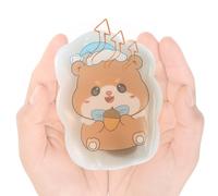 Portable Heating Pad, Hot Pack, 7 Inches Self Heating Hand Warmer with Long Lasting Heat, Cartoon Design Heat Pad with Soft Fabric Cover, Cold Weather Gear Instant Click Activation