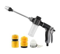 Portable High Pressure Washer - Stainless Steel Cordless Pressure Spray Cleaner | Powerful Car Washer Suitable For Car Yards Window Pipes Outdoors Balcony Patio Garage