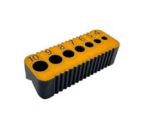 Portable Hole Drilling Jig - Accurate Guide Bushing | Self Centering Dowel Block for Wood, Multi Size Puncher for Builders, Cabinet Hardware, Professional Joinery, Carpentry Construction Supply