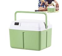 Portable Insulated Cooler, 5L Hard Case Box with Temperature Display, Compact Food Storage Tool, Reusable Outdoor Kit, Portable Travel Accessory, for Beverage Drink Picnic Camping Hiking Boating