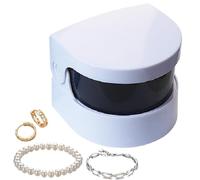 Portable Jewelry Cleaner, Electric High-Frequency Cavitation Cleaner, Deep Cleaning, Compact Design for Dentures, Shavers, Earrings, Necklaces, Glasses, 3.62x3.19x2.91 inches