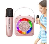 Portable Karaoke Machine, Wireless Karaoke Speaker, RGB Lighting Microphone Set, Karaoke Speaker With Mics, Family Karaoke System, Wireless Mic For Camping, Birthday Karaoke Set, Wedding Karaoke