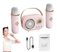 Portable Karaoke Speaker, Kids, Wireless Karaoke Mic, Home Entertainment Speaker, Small Karaoke Speaker, Karaoke Mic, Rechargeable, Lightweight Singing