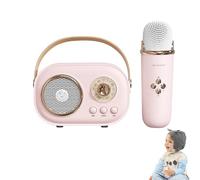 Portable Karaoke System, Multifunctional Karaoke Machine, Karaoke With Voice Effects, Multifunction Karaoke Setup, Compact Karaoke Machine for Kids Adults (White, Pink, Light Green, Light Yellow)