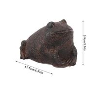 Portable Key Hider, Frog Shaped Secret Storage, 4.53x3.74in Resin Hiding Container, Weather Resistant Design, Discreet Decorative Statue for Outdoor Keys, Jewelry, Valuables, Balcony, Garden