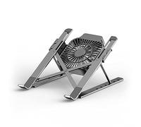 Portable Laptop Cooling Stand Fan Foldable Aluminum Alloy Notebook Cooler Pad Holder Adjustable for 17inch Laptop Tablet