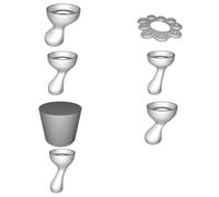 Portable LED Tea Light Menorah - Collapsible Travel Chanukah Candle Holder Set