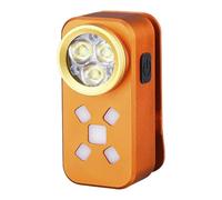 Portable LED Torch - Compact Rechargeable Flashlight, Outdoor Light | 6x3cm Aluminum Design, Magnetic Clip Hanging Hole, White Red Blue Light Modes, Backpacking Camping Nighttime Adventure Saf