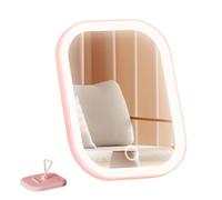 Portable Lighted Vanity Mirror, Smart Sensor Dimmable Lamp Foldable Cosmetic Companion, Rechargeable Desktop Reflection Display For Lady Student Sister Celebration Event Surprise