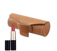 Portable Lipstick Case, Cylindrical Lipstick Holder Pouch, Compact Lip Balm Organizer for Women, Lipstick Storage Sleeve for Women and Girls, Handy Organizer for Travel and Purse