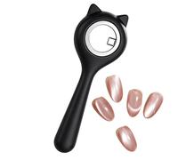 Portable Magnet Nail Tool, Flexible Compact Circle Ring, Durable Gel Art Accessory, Reliable Beauty Device Indoor Outdoor Travel, Practical Equipment for Female Beginners Artists Home Manicure Salon