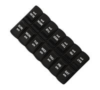 Portable Medicine Box - 7 Days 2 Times a Day Am/pm Medicine Planner | 14 Compartments Travel Pill Dispenser | for Mêdicine Supplement Fish Oil, Portable Pill Box Weekly