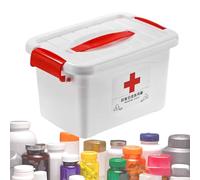 Portable Medicine Box - Medicine Storage Containers Travel Medicines Boxes - Versatile Multifunctional Pill Storage Organizer Box Large Capacity Household Double Layer Medicines Boxes For Outdoor Cam