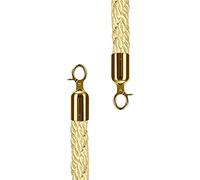 Portable Mini Crowd Control Ropes for Birthday Party/Celebration/Opening Ceremony,3mm Bold Twisted Hemp Rope, 1.5m Long(Light Yellow)