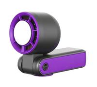 Portable Mini Fan - 15Cm Rechargeable Personal Cooler, 5 Speed Adjustable Handheld Device, High Velocity Airflow Design | Travel Cooling Fan For Office Apartment Beach Vacation Hiking Work Study Use