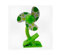 Portable Mini Fan for Baby Safety Seats and Chairs, Ideal for Use with Various Brand Strollers, Color: Green