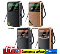 Portable Mini FM AM SW Full Band Radio Best Reception for Elder (Black TG77) IT