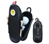 Portable Mini Golf Pouch - Storage Bag, Stylish PU Leather for Golf Tees | 6.89 x 2.95 in | Golf Ball Bag Portable Tee Storage Case | Waist hanging accessory organizer for men women beginner golfers