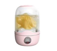 Portable Mini Washing Machine, Compact Washer Baby Garments, 2000mAh Battery Laundry Cup, 8.27 Inches Travel-Friendly Cleaner for Socks, Towels, Bras, and Delicate Infant Clothing (Pink)