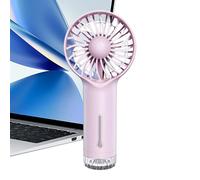 Portable Misting Fan, Handheld Personal Cooling Device, USB Rechargeable Mister with 3 Speed Settings, Compact Electric Air Cooler, Ideal for Outdoor Events, Beach Days, Daily Commute, 16.8x7.7x4.8cm
