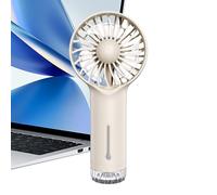 Portable Misting Fan, Handheld Personal Cooling Device, USB Rechargeable Mister with 3 Speed Settings, Compact Electric Air Cooler, Ideal for Outdoor Events, Beach Days, Daily Commute, 16.8x7.7x4.8cm