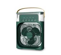 Portable Misting Fan With Water Mist Spray Cooling- Features 3 Adjustable Wind Speeds, Night Light, Perfect Mini Desktop Fan for Office, Home, Car, And Beyond (Green)