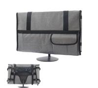 Portable Monitor Case, Monitor Travel Case, Protective Monitor Travel Carrying Case - Sleeve regolabile con Flannel Lining Computer Accessories Transport for Screen Keyboard Mice Wires