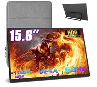 Portable Monitor + Sleeve 15,6 Zoll,1080p,Tragbarer Laptop Game Office Monitor mit 100% sRGB FHD HDR HDMI,für Computer,Phone Game Devices