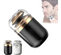 Portable Multifunctional Capsule Shaver,2024 Best Mini Shaver,Mini Electric Shaver, Washable capsule shaver travel shaver (Black)