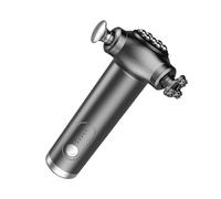 Portable Muscle Massager, Deep Tissue Massage Machine, Handheld Back Massager, 11x4.5x18.5cm Adjustable Speed Massager, Percussion Muscle Massager, Compact Massage Device for Athletes, Black/Grey/Red