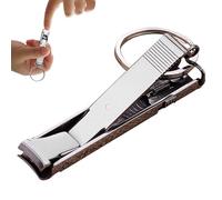 Portable Nail Clippers - Nail Trimming Tool | Fingernail Clipper, Compact Nail For Men Women, Stainless Steel Toenail Cutter, Compact Bevel Edge Grooming Kit, With Built-In Nail File For Travel Use