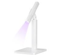 Portable Nail Lamp, Nail Curing Lamp, UV Gel Fingernail Curing Lamp, Handheld Fingernail Dryer with Stand, LCD Screen, USB Charging, 5.12x1.97x5.91 inches for Quick Nail Curing at Home Salon