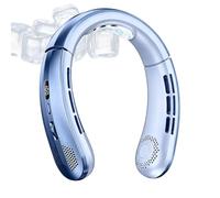 Portable Neck Fan 100 Speeds Bladeless USB Rechargeable Quiet For Travel