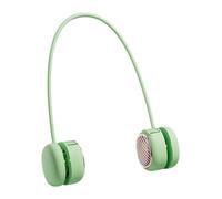 Portable Neck Fan 5 Speeds Quiet - Flexible Ventilator Wearable with LED