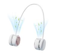 Portable Neck Fan 5 Speeds Quiet Flexible Wearable Ventilator with LED