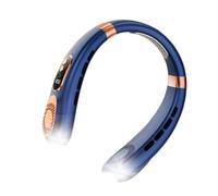 Portable Neck Fan with LED Light | Wearable Bladeless 5 Speeds USB