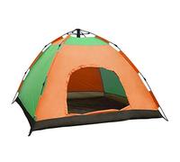 Portable Outdoor Tent 8-10 People Fully Automatic Spring Tent Single Layer Waterproof Oxford Base Fabric Fiberglass Pole for Beach,Outdoor,Travel,Hiking,Camping,