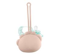 Portable Pacifier Organizer Box, Animal-Shaped Silicone Nipple Case Holder, Pacifier Organizer Bag with Lanyard for Daily Outings and Trips Animal-Shaped Silicone Pacifier Organizer, Portable Nipple C