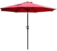 Portable parasols 2.7M Outdoor Garden Patio Umbrella UV70+, Crank And Tilt, Sun Shade for Outside Market Terrace Deck Yard Or Pool Side Outd